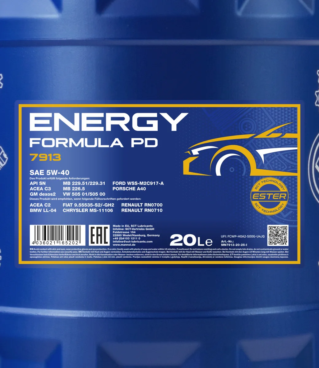 MANNOL Energy Formula PD 5W-40 7913 20L product image 2
