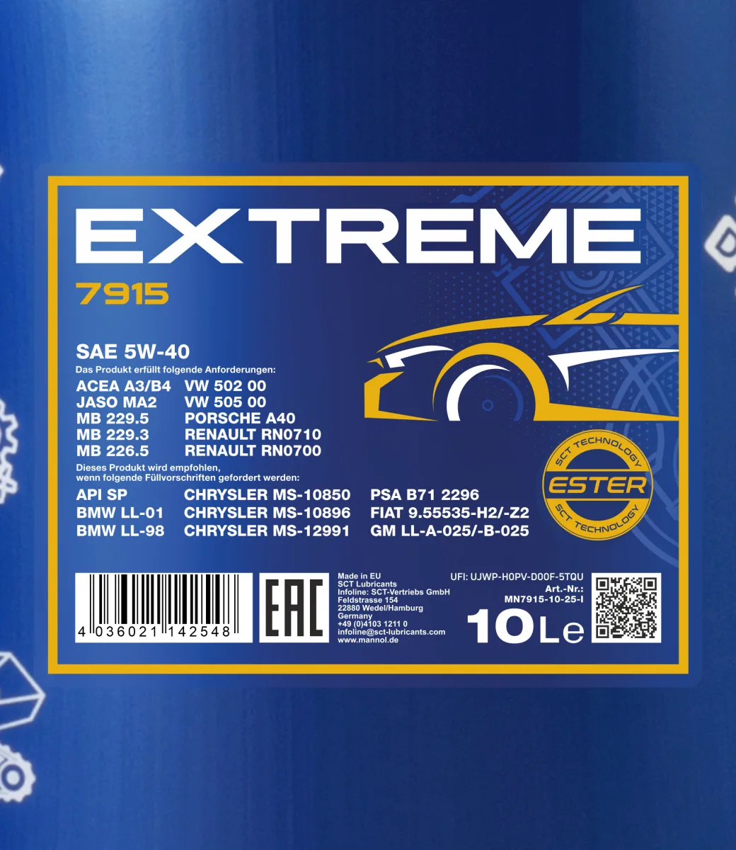 MANNOL Extreme 5W-40 7915 10L product image 2