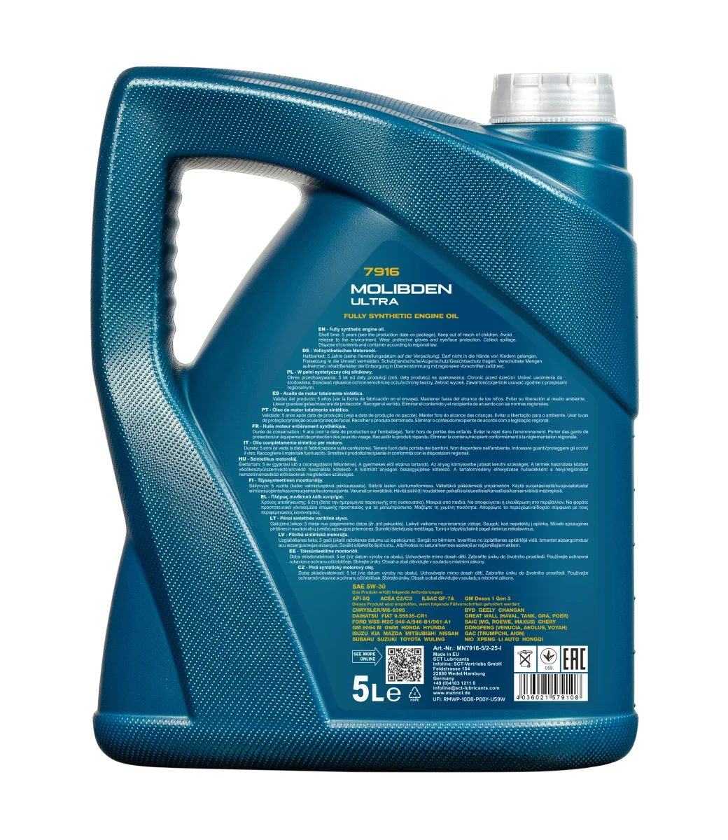 MANNOL Molibden Ultra 5W-30 7916 5L product image 2