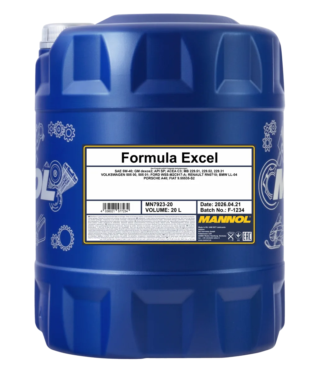 MANNOL Formula Excel 5W-40 7923 20L product image