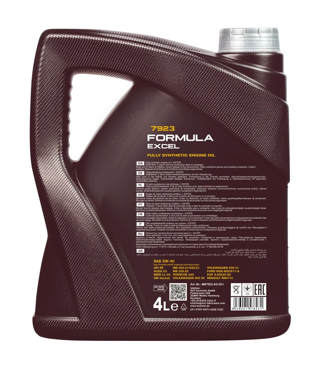 MANNOL Formula Excel 5W-40 7923 4 L product image 2