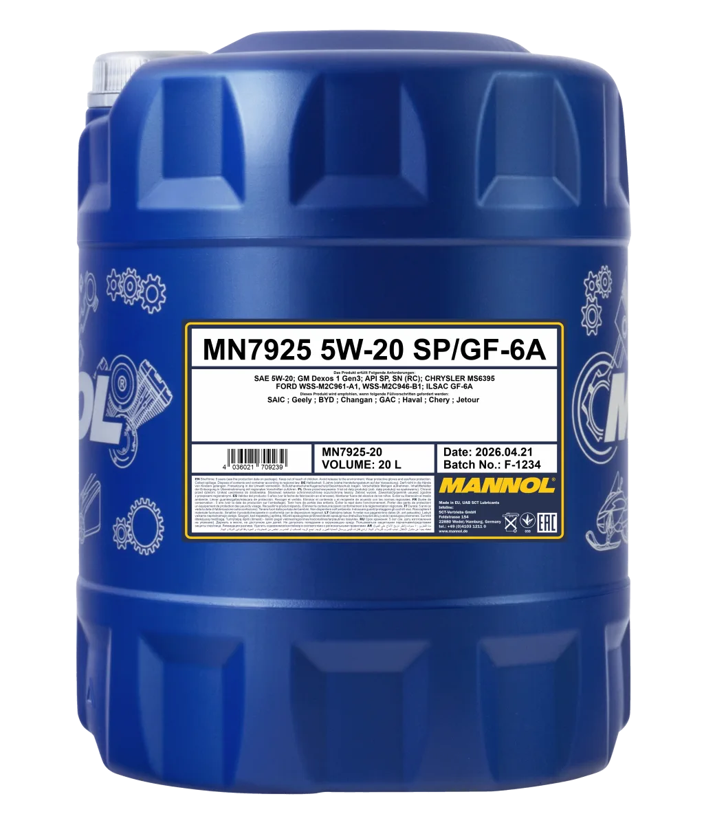 MANNOL For Chinese Cars 5W-20 7925 20 L product image