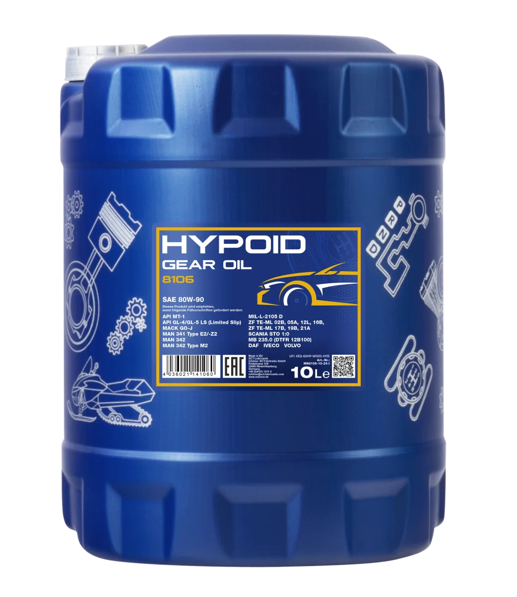 MANNOL Hypoid 80W-90 GL-4/GL-5 LS 8106 مصنوعات تصویر