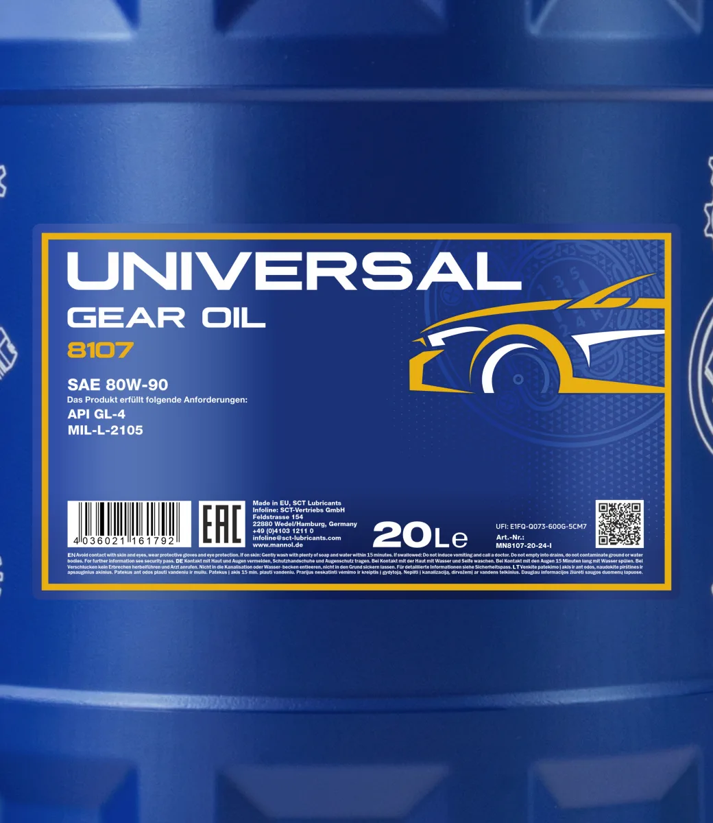 MANNOL Universal 80W-90 GL-4 8107 20L product image 2