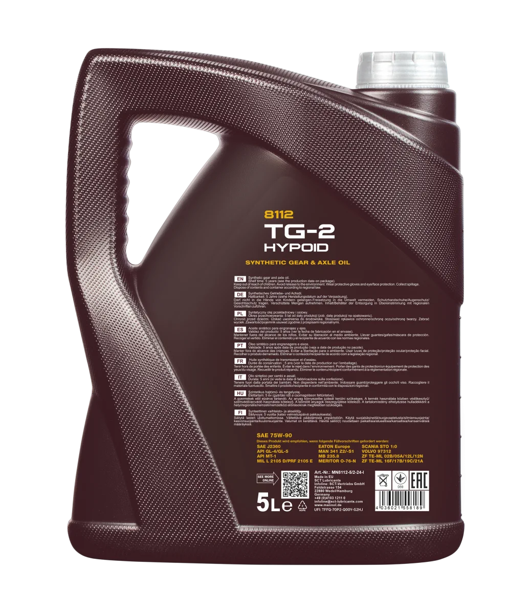 MANNOL TG-2 Hypoid 75W-90 GL-4/GL-5 8112 5 L product image 2