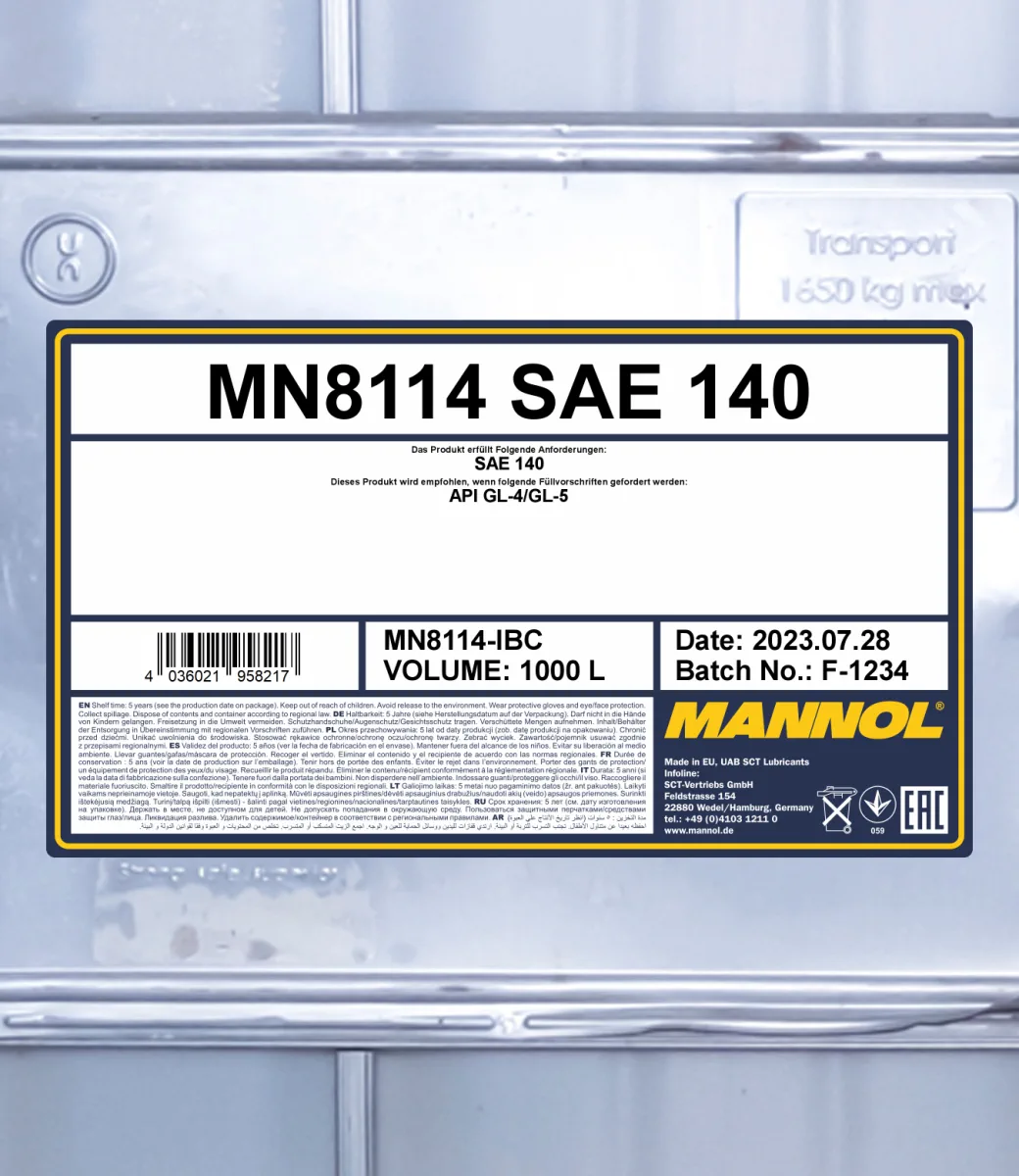 MANNOL SAE 140 8114 1000L product image 2