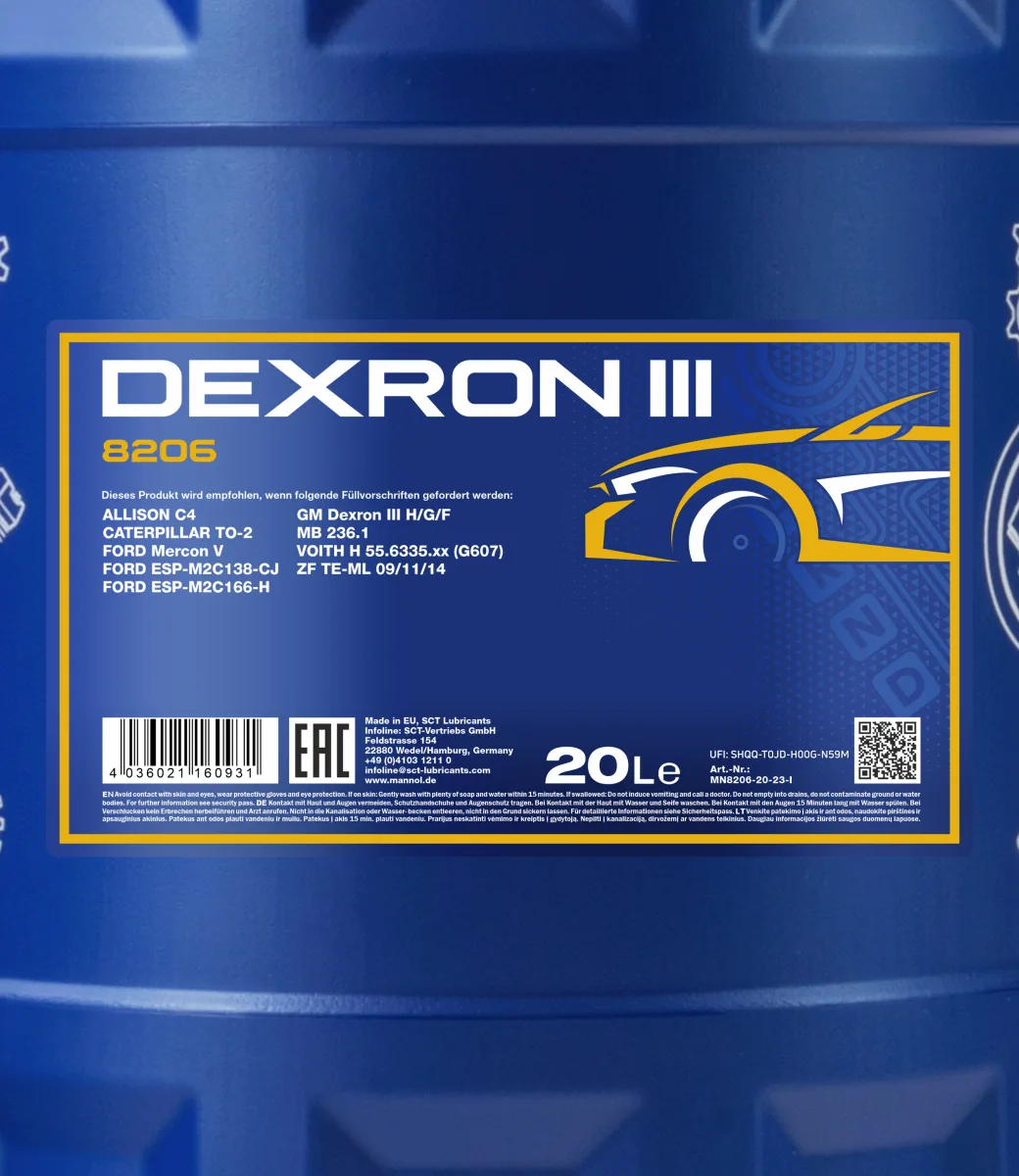 MANNOL Automatic Plus ATF Dexron III 8206 20L product image 2