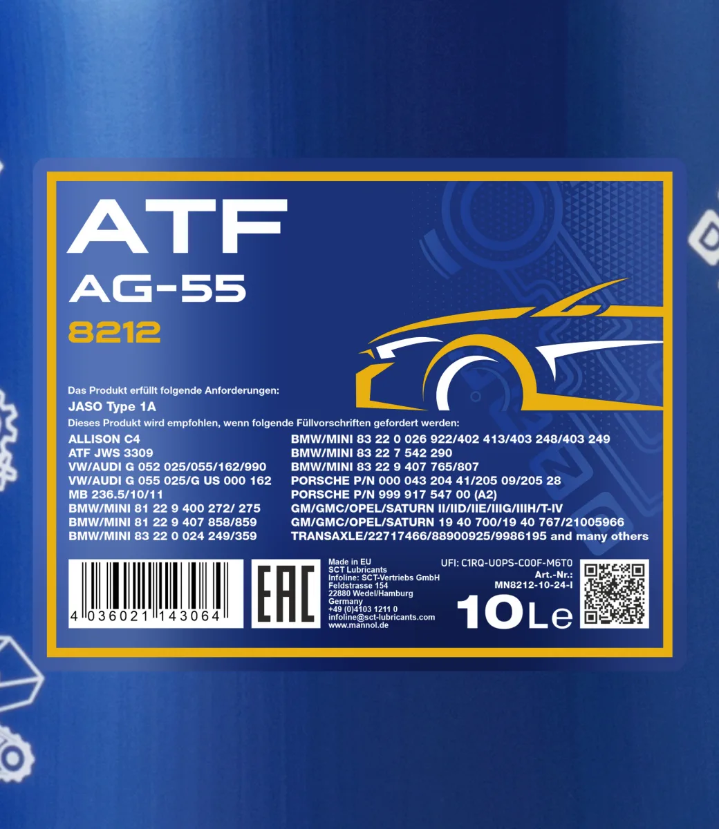 MANNOL ATF AG55 8212 10L product image 2