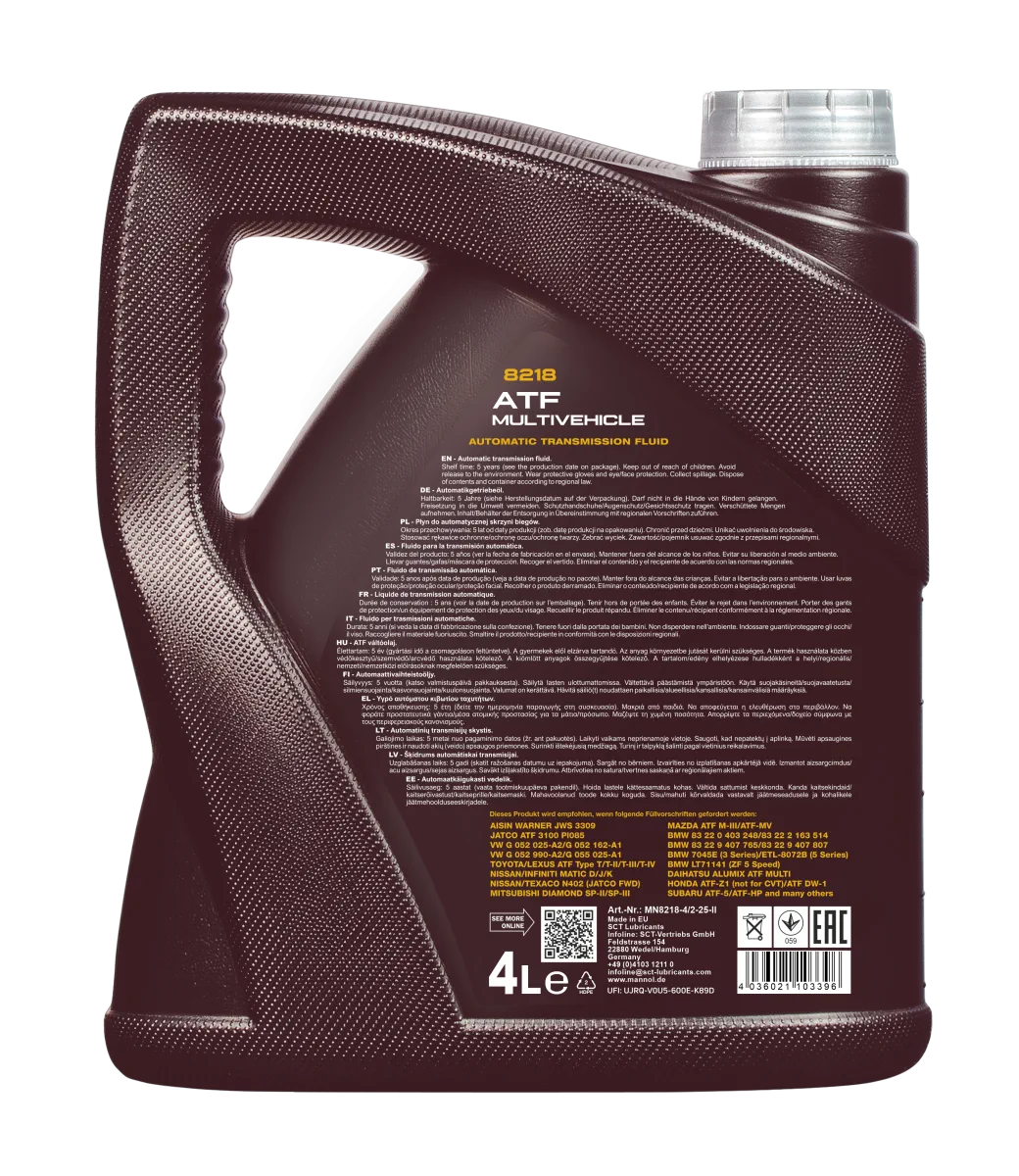 MANNOL ATF Multivehicle JWS 3309 8218 4L product image 2