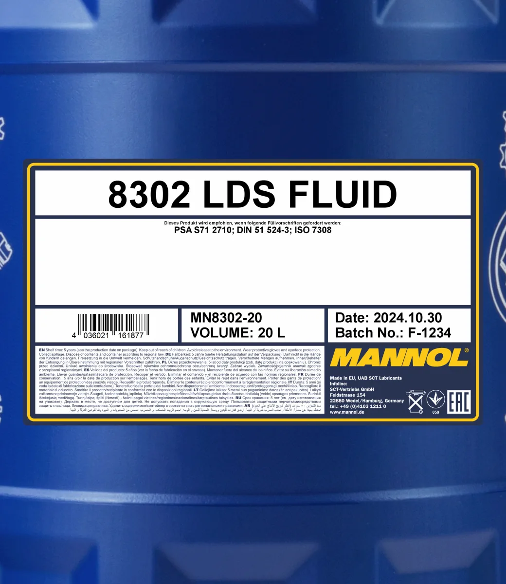 MANNOL LDS Fluid 8302 20L product image 2