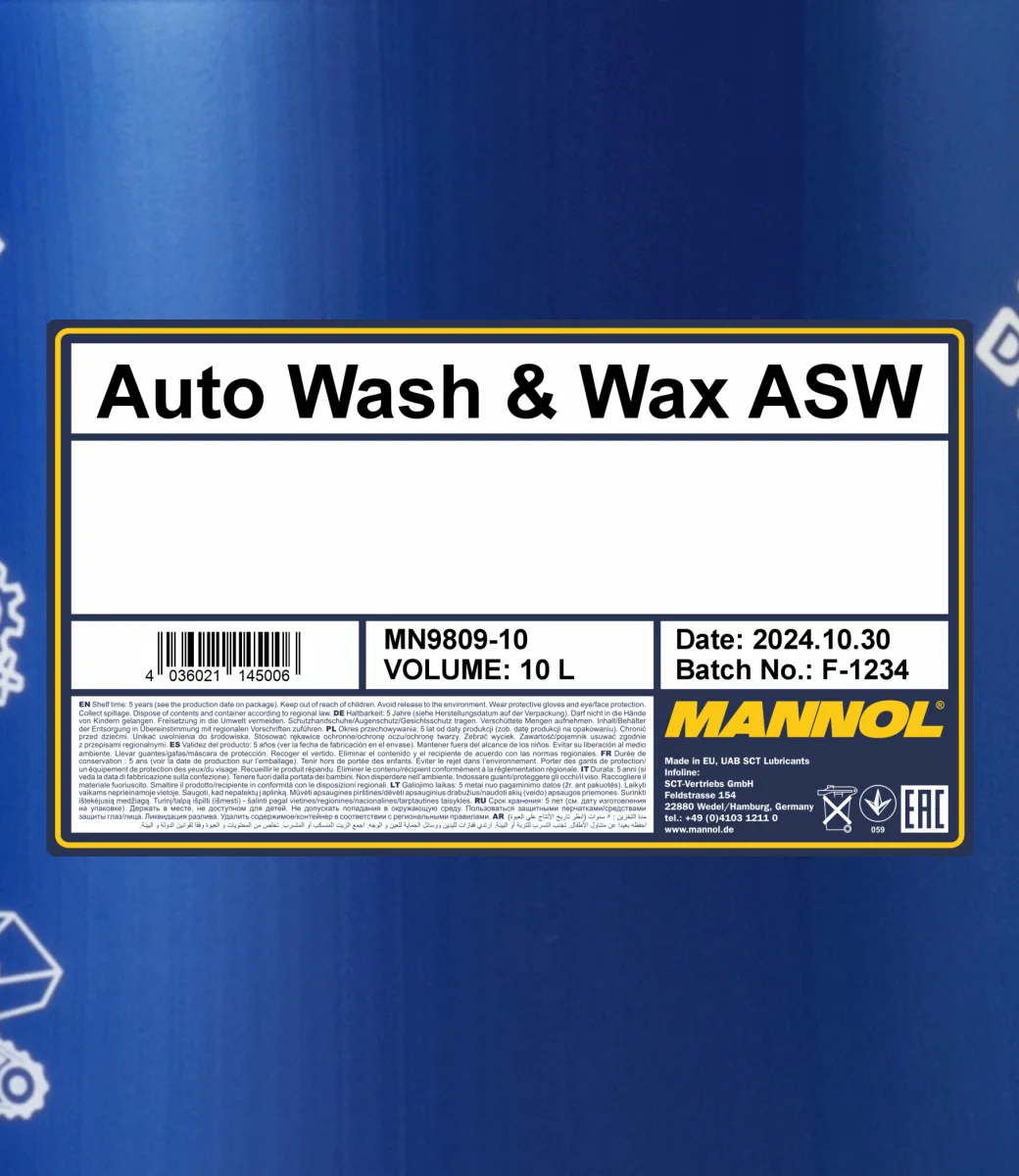 MANNOL Auto Wash & Wax ASW 9809 10L product image 2